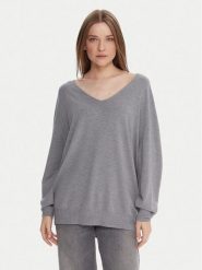 Kontatto Sweter 3M0815C Szary Relaxed Fit. Szare swetry klasyczne damskie Kontatto, m, z syntetyku, bez kołnierzyka. Za 279.99 zł.