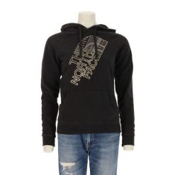 Damska czarna bluza z kapturem TNF. Czarne bluzy damskie The North Face, l, bez wzorów, z materiału, z kapturem. Za 114.98 zł.