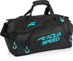 Torba sportowa pływacka na ramię 35l Aqua Speed. Czarne torby sportowe Aqua-Speed, bez wzorów, z materiału. Za 98.99 zł.