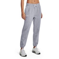 Spodnie treningowe damskie Under Armour Essential Fleece Joggers. Szare obuwie sportowe damskie Under Armour, xl, bez wzorów. Za 209.99 zł.