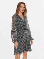 Guess Sukienka codzienna Yvette W4BK29 WDW82 Niebieski Regular Fit. Niebieskie sukienki damskie Guess, z aplikacjami, z syntetyku, bez ramiączek. Za 299.99 zł.