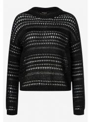 More & More Sweter w kolorze czarnym rozmiar: 34. Czarne swetry klasyczne damskie More & More, z bawełny, bez kołnierzyka. Za 151.95 zł.