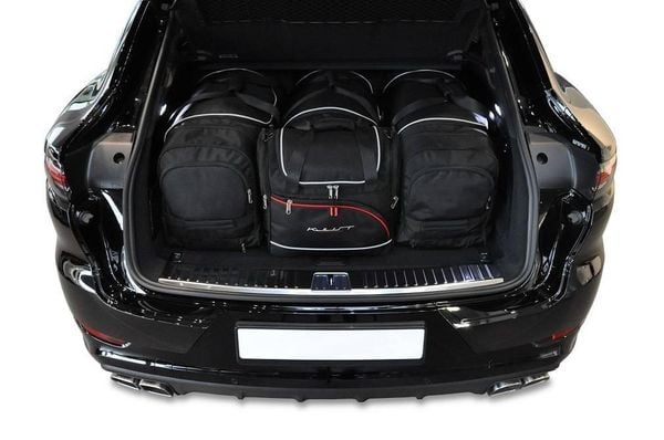 Torby Do Bagażnika Porsche Cayenne Coupe 2019+ 4Szt Kjust. Czarne torby podróżne KJUST, bez wzorów, z kauczuku. Za 1,339.00 zł.