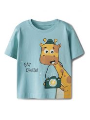 NAME IT T-Shirt Helge 13238145 Błękitny Regular Fit. Niebieskie t-shirty i koszulki chłopięce Name it, bez wzorów, z bawełny, bez kołnierzyka, bez ramiączek. Za 39.99 zł.