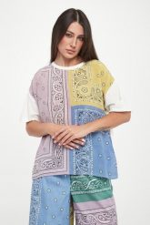 T-shirt damski jedwabny Pampas WEEKEND MAX MARA. T-shirty damskie Weekend Max Mara, s, bez wzorów, z jedwabiu, bez kołnierzyka. Za 579.00 zł.