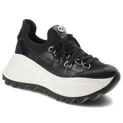 Czarne Sneakersy Carinii Modne Obuwie Damskie. Czarne obuwie sportowe damskie Carinii, na wiosnę, bez zapięcia, trekkingowe. Za 699.00 zł.