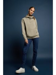 ELBSAND Bluza "Niva" w kolorze beżowym rozmiar: M. Brązowe bluzy damskie ELBSAND, m, bez wzorów, z bawełny, z kapturem. Za 201.08 zł.