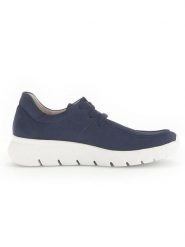 Gabor Skórzane sneakersy w kolorze granatowym rozmiar: 37,5. Niebieskie obuwie sportowe damskie Gabor, ze skóry, bez zapięcia. Za 202.50 zł.