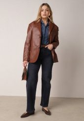 Niebieskie Jeansy z Bawełną z Wysokim Stanem i Szerokimi Nogawkami Nixeasi. Niebieskie jeansy damskie Born2be, bez wzorów, z bawełny. Za 139.99 zł.