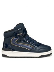 Geox Sneakersy J Washiba J56HXA 05402 C4256 M Granatowy. Niebieskie buty sportowe dziewczęce Geox, ze skóry, bez zapięcia. Za 159.99 zł.