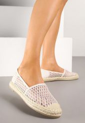 Beżowe Espadryle z Siateczkową Cholewką i Plecionką Lillevi. Brązowe espadryle damskie Renee, bez wzorów, z jeansu, bez obcasa. Za 59.99 zł.