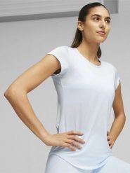 Puma Koszulka sportowa "Performance Heather" w kolorze białym rozmiar: S. Białe koszulki sportowe damskie Puma, s, bez wzorów, bez ramiączek, outdoorowe. Za 56.79 zł.