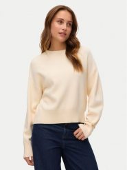 Vero Moda Sweter Gold Art 10332206 Beżowy Regular Fit. Brązowe swetry klasyczne damskie Vero Moda, xl, z syntetyku, bez kołnierzyka. Za 179.99 zł.