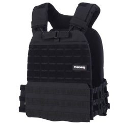 Kamizelka do ćwiczeń z obciążeniem Thorn Fit. Czarne kamizelki damskie THORN FIT, bez wzorów, bez kaptura. Za 589.00 zł.