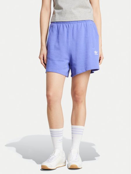 Adidas Szorty sportowe Essentials French Terry IW5708 Niebieski Loose Fit. Niebieskie spodenki sportowe damskie Adidas, xl, bez wzorów, z bawełny. Za 119.99 zł.