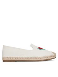 DeeZee Espadryle MXCR-232 Biały. Białe espadryle damskie DeeZee, bez wzorów, z materiału, bez obcasa. Za 83.99 zł.