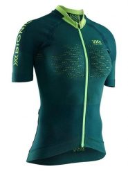X-Bionic Koszulka kolarska "The Trick 4.0" w kolorze zielonym rozmiar: XS. Zielone koszulki damskie X BIONIC, xs, bez wzorów, bez kołnierzyka, bez ramiączek. Za 250.94 zł.