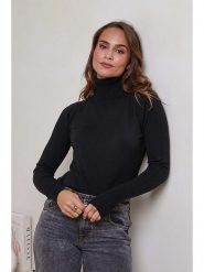 Soft Cashmere Golf w kolorze czarnym rozmiar: 38/40. Czarne golfy damskie Soft Cashmere, bez wzorów, z kaszmiru, bez ramiączek. Za 132.93 zł.