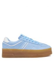 Tommy Jeans Sneakersy The Greenwich Flatform 2b EN0EN02734 Niebieski. Niebieskie obuwie sportowe damskie Tommy Jeans, z jeansu, bez zapięcia. Za 299.99 zł.