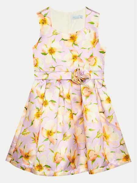 Abel & Lula Sukienka elegancka 5054 Fioletowy Regular Fit. Fioletowe sukienki dziewczęce Abel & Lula, bez wzorów, z syntetyku, bez ramiączek. Za 359.99 zł.