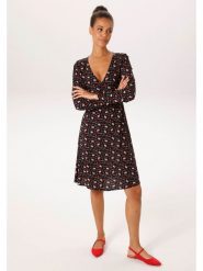 Aniston Sukienka w kolorze czarno-czerwonym rozmiar: 42. Czarne sukienki damskie Aniston, bez wzorów, z wiskozy, bez ramiączek. Za 173.99 zł.