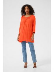 Kaffe Tunika w kolorze pomarańczowym rozmiar: 44. Pomarańczowe tuniki damskie Kaffe, bez wzorów, z wiskozy, bez kołnierzyka, bez ramiączek. Za 52.42 zł.