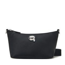 Torebka KARL LAGERFELD. Czarne listonoszki damskie KARL LAGERFELD, bez wzorów, bez dodatków. Za 319.99 zł.