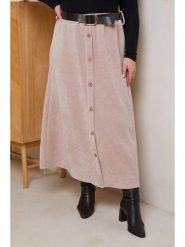 Curvy Lady Spódnica w kolorze beżowym rozmiar: 40/42. Brązowe spódnice damskie Curvy Lady, bez wzorów, ze skóry, klasyczne, maxi. Za 83.62 zł.