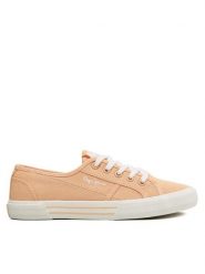 Pepe Jeans Tenisówki Brady Basic W PLS31287 Pomarańczowy. Brązowe trampki damskie Pepe Jeans, bez wzorów, z jeansu, bez zapięcia. Za 239.99 zł.