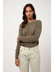 AUTHENTIC CASHMERE Kaszmirowy sweter "Etret" w kolorze khaki rozmiar: S. Brązowe swetry klasyczne damskie AUTHENTIC CASHMERE, s, z kaszmiru, bez kołnierzyka. Za 361.99 zł.