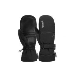Rękawice damskie REUSCH Alessia GORE-TEX Mitten jednopalczaste. Czarne rękawiczki damskie REUSCH, bez wzorów, z gore-texu. W wyprzedaży za 199.95 zł.