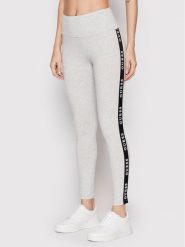 Guess Legginsy V2YB14 KABR0 Szary Slim Fit. Szare legginsy damskie Guess, xs, z aplikacjami, z syntetyku. Za 129.99 zł.