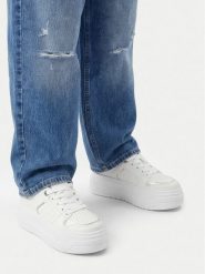 DeeZee Sneakersy CEO-CSS20636-01 Biały. Białe buty sportowe dziewczęce DeeZee, ze skóry, bez zapięcia. Za 99.99 zł.