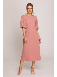 Stylove Sukienka w kolorze jasnoróżowym rozmiar: L. Różowe sukienki damskie Stylove, bez wzorów, bez ramiączek. Za 359.32 zł.