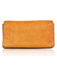 Bellicci Skórzany portfel "Cosette" w kolorze żółtym - 17,5 x 10 x 3 cm rozmiar: onesize. Żółte portfele damskie Bellicci, bez wzorów, z materiału. Za 121.99 zł.