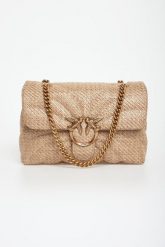 Torebka damska z rafii Love Bag Puff PINKO. Torebki klasyczne damskie Pinko, bez dodatków. W wyprzedaży za 1,247.20 zł.