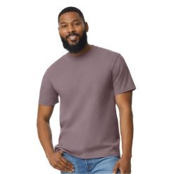 Koszulka Unisex Dla Dorosłych Softstyle Midweight. Fioletowe bluzki damskie GILDAN, xl, bez wzorów, sportowe, bez kołnierzyka, bez ramiączek. Za 33.99 zł.