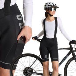Spodenki rowerowe damskie ATTABO Kirun Pro WMNS Bib Shorts Cargo. Czarne spodenki sportowe damskie ATTABO, na lato, xl, bez wzorów, z elastanu, na fitness i siłownię. Za 129.99 zł.