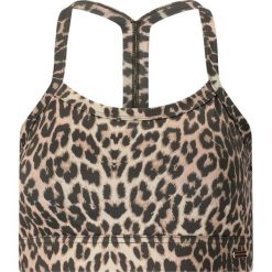 Sportowa biustonosz damski z nadrukiem Athlecia Bloom V2. Brązowe biustonosze sportowe damskie Athlecia, bez wzorów. Za 172.00 zł.