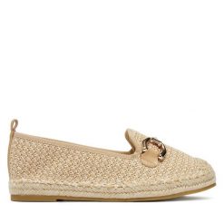 Espadryle DeeZee. Brązowe espadryle damskie DeeZee, bez wzorów, bez obcasa. Za 119.99 zł.