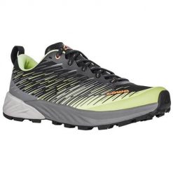 Buty trekkingowe damskie Lowa Amplux. Szare obuwie trekkingowe damskie Lowa, z materiału, bez zapięcia. Za 633.35 zł.