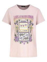 Eight2Nine Koszulka w kolorze jasnoróżowym rozmiar: XS. Różowe koszulki damskie Eight2Nine, xs, bez wzorów, z bawełny, bez kołnierzyka, bez ramiączek. Za 43.99 zł.