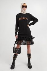 Sukienka mini TWINSET ACTITUDE. Sukienki damskie Twinset Milano, bez wzorów, bez ramiączek. W wyprzedaży za 528.63 zł.