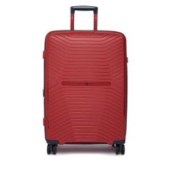 Walizka średnia Beverly Hills Polo Club. Czerwone walizki Beverly Hills Polo Club, bez wzorów, średnie. Za 359.99 zł.