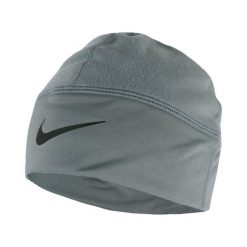 Czapka Nike Therma-FIT Fleece Beanie szara. Szare czapki damskie Nike, bez wzorów, z polaru. Za 135.99 zł.