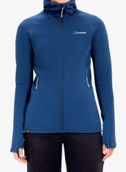 Bluza rozpinana damska Berghaus Kinetic Powerstretch Hoody Af. Niebieskie bluzy damskie Berghaus, s, bez wzorów, z dzianiny, bez kaptura. Za 659.99 zł.
