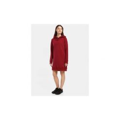 Długa bluza z kapturem Kilpi HEYDEN-W. Czerwone bluzy damskie Kilpi, bez wzorów, z kapturem. Za 422.05 zł.