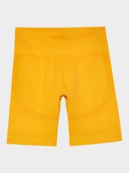 4F Szorty sportowe w kolorze żółtym rozmiar: M/L. Żółte spodenki sportowe damskie 4F, l, bez wzorów, z materiału, outdoorowe. Za 41.69 zł.