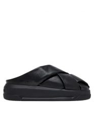 LOVE MOSCHINO Sneakersy JA15555G0MIE0000 Czarny. Czarne obuwie sportowe damskie Love Moschino, ze skóry, bez zapięcia. Za 389.99 zł.