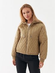 BOSS Kurtka przejściowa Pengtong 50494519 Beżowy Regular Fit. Brązowe kurtki damskie Boss, bez wzorów, z syntetyku, bez kaptura. Za 949.99 zł.